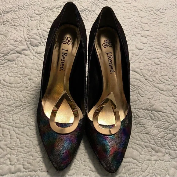J. Renee Tribute multicolor heels - Picture 1 of 6